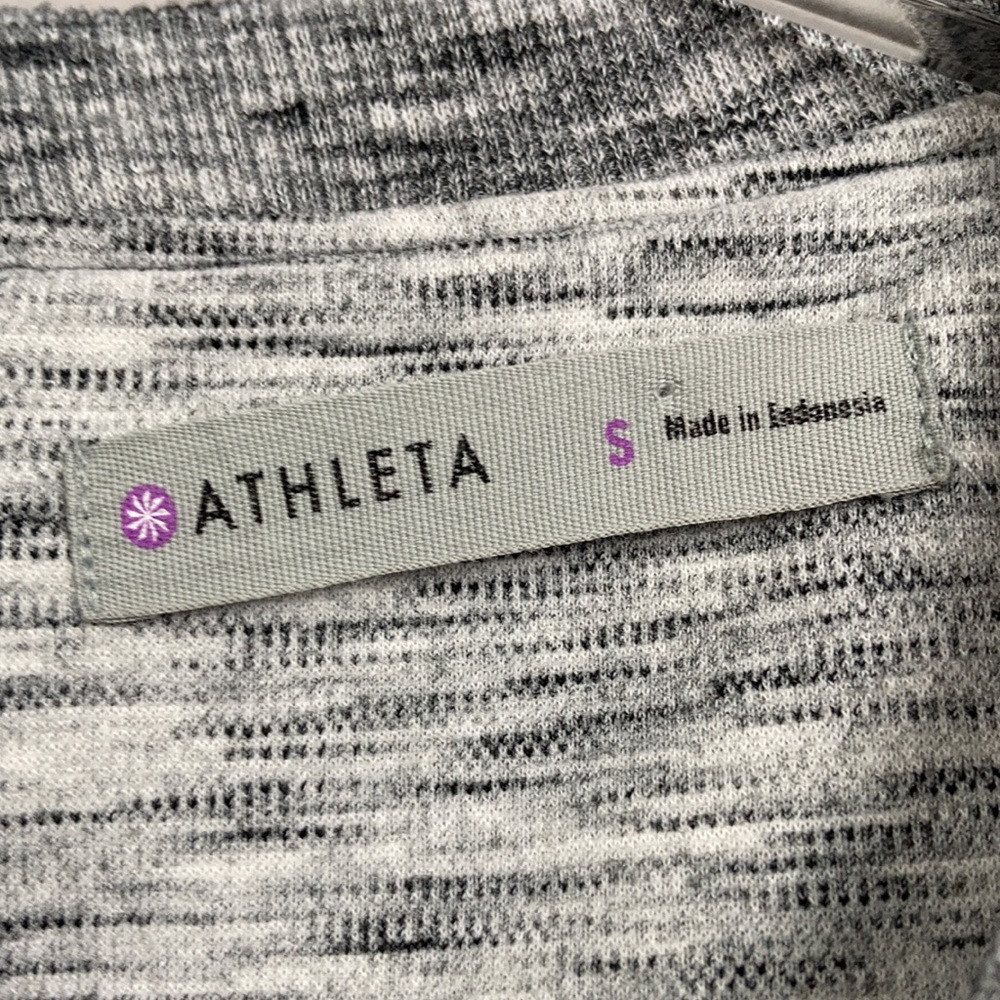 Athleta Marled Heather Grey Short Sleeve Pullover Active Wear Dress Size… - Picture 8 of 13